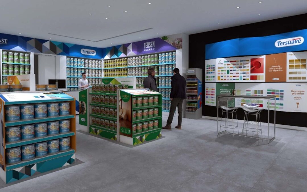 Sistema de mobiliario comercial para punto de venta