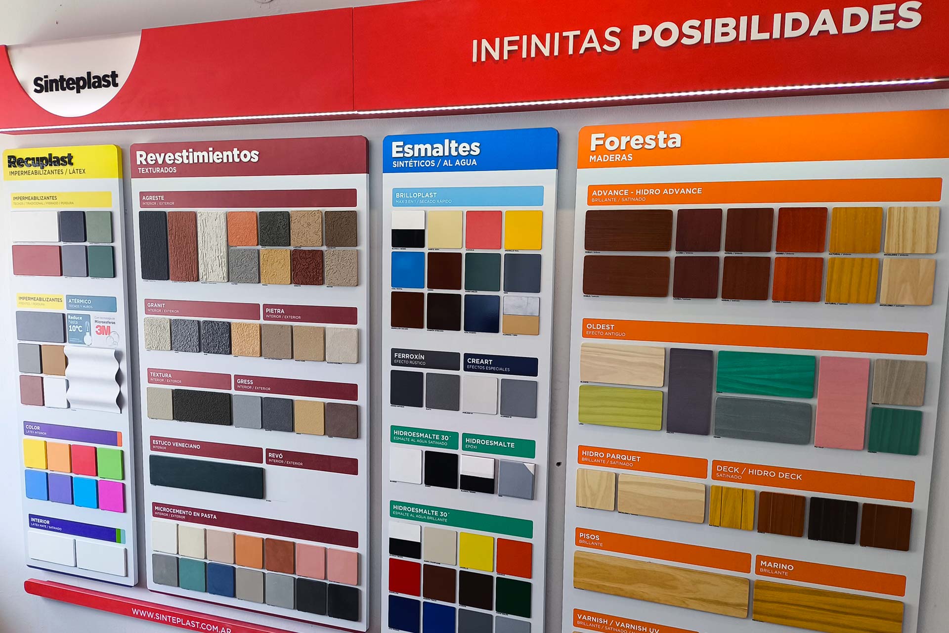 Sistema de exhibición y atención para pinturerías